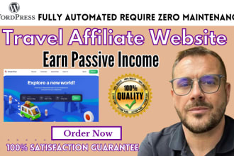 construct a self sustaining travel affiliate website to generate passive income