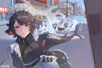 make cool anime sketch, art, and illustration