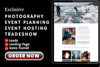 generate event planning lead, photography website, wedding event hosting lead