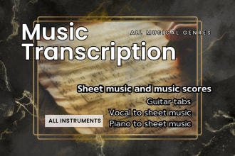 do transcription from audio into music score