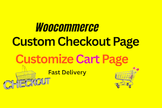 customize woocommerce checkout and cart page