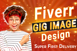 design eye catching fiverr gig thumbnail and gig image