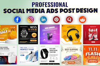 create eye cache social media designs, banner ads, and posts