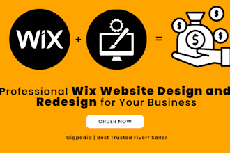 create unique wix website design for your business