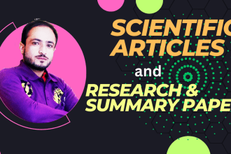 write scientific articles and research and summary papers