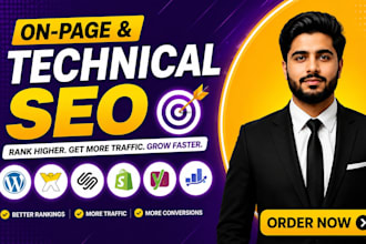 optimize wordpress shopify wix squarespac website on page technical SEO service