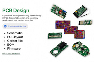 design pcb, schematic, and firmware for your project