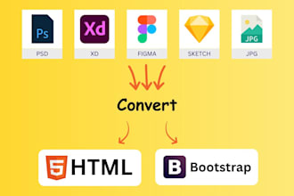 be your front end developer, will do front end development