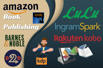 publish book on amazon kdp, ingramspark , book formatting, kindle publishing