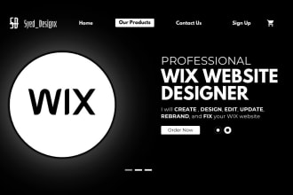 create, design, edit, update, and fix your wix website
