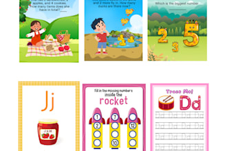 create custom worksheet for kids in canva