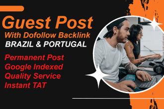 do a guest post with dofollow backlink on brazilian and portuguese blogs