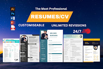 do best infographic design and cv resume design