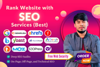 do in depth SEO audit and optimize on page and technical issues