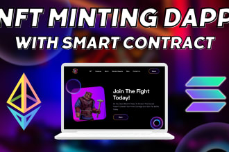 develop your nft minting dapp and a blockchain smart contract