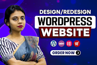 do wordpress website development, design, redesign wordpress woocommerce website