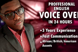 record a professional voice over for any project