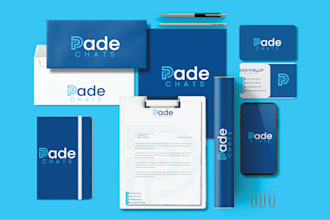 design visual minimalist logo with a brand identity package