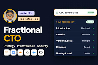 be your fractional cto for technical infrastructure, it strategy and security