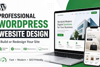 wordpress business website elementor,speed and mobile optimization