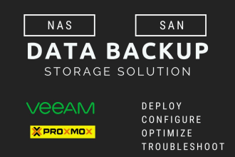 configure troubleshoot storage and data backup systems