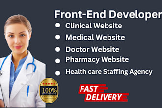 develop doctor website, healthcare staffing agency, healthcare website html css