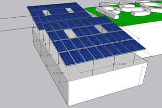 design solar pv system in 3d and pvsyst simulation report