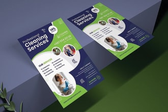 design cleaning services lawn care pressure washing flyers and door hangers