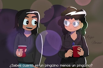 do beautifull romantic illustration based in viral frames or photos