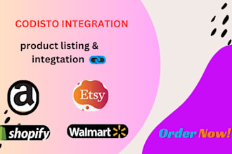 do product listing through marketplace connect, codisto on etsy  and amazon