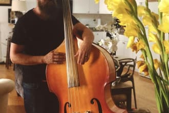 record upright bass for your track