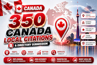 350 canada local citations and directory submission