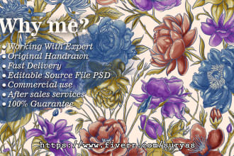 quickly create seamless watercolor pattern