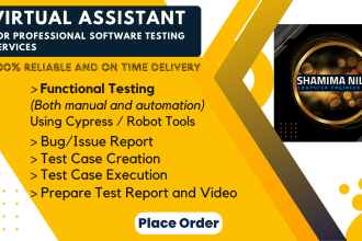 be your virtual assistant as a professional software test engineer