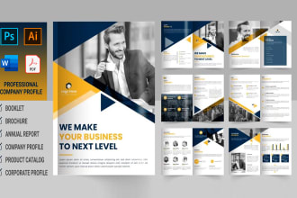design company profile, brochure, proposal, trifold, bifold, flyer etc