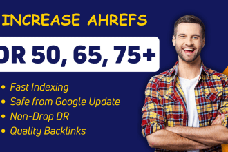 increase da DR 70 upto with high authority SEO backlinks