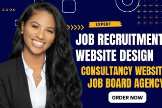 design recruitment website, job board agency website, job search, and job portal
