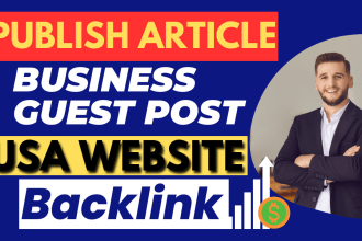 publish article on business blog SEO guest post backlink