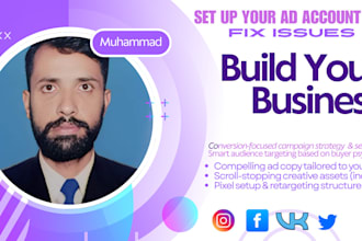 run vk, fb, instagram, and linkedin, an ad campaign
