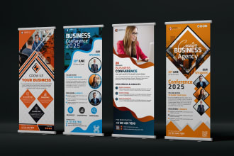 create professional roll up, retractable, pull up banners in a day