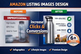 design amazon product listing pictures for your product