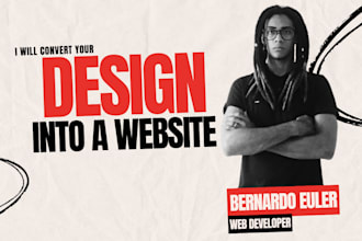 convert your design into a website