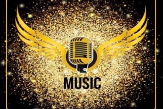 make dj band, music, production, podcast, film studio logo