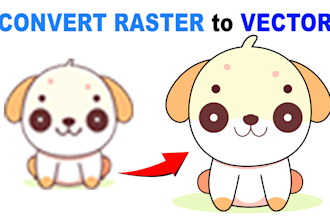 do vector tracing, convert raster image to vector