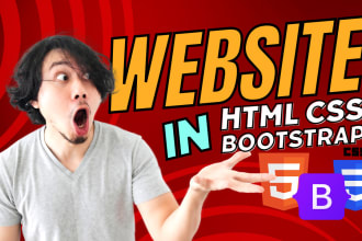 do custom coding HTML CSS bootstrap and animated websites