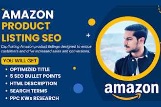 write amazon product listing description and amazon SEO listing optimization