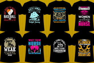 design awesome custom retro vintage and bulk t shirt design