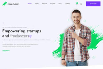 develop professional portfolio website, personal or business website