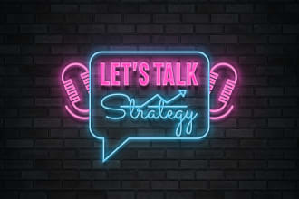 do modern professional podcast music radio studio tv show logo in 12 hours