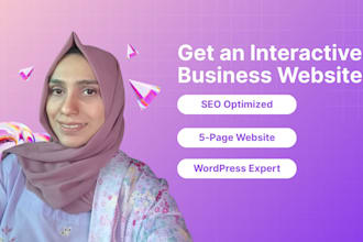 build a small business website on wordpress with SEO